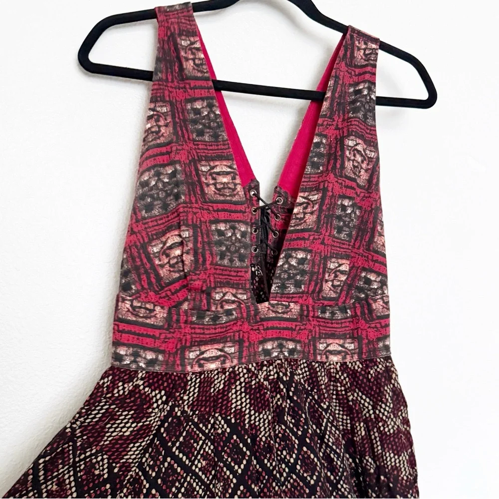 Free People Noyale Heat Wave Printed Cotton Tunic Mini Dress - Picture 6 of 11